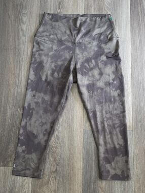 NOBULL Olive Green Tie-Dye Leggings